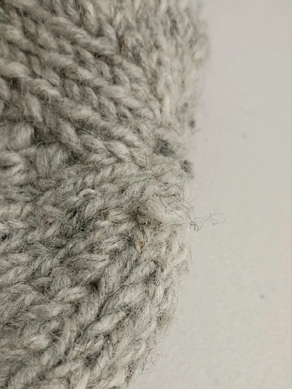 Kids Knit Earflap Hat in Gray & Black - Handcrafted Style